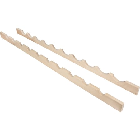 Hardware Resources 48" Maple Bottle Rack BR48